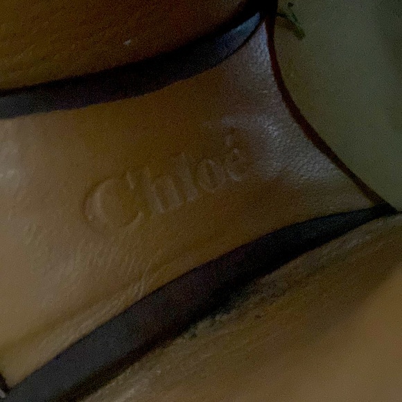 Chloe peep toe soft leather sandals 9.5 - Picture 4 of 8
